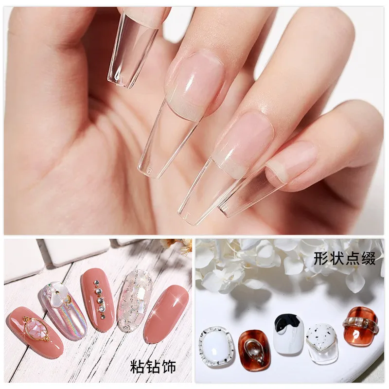 3pcs/set Solid Nail Tips Gel S - đánh giá và giá Waxing Kit Home