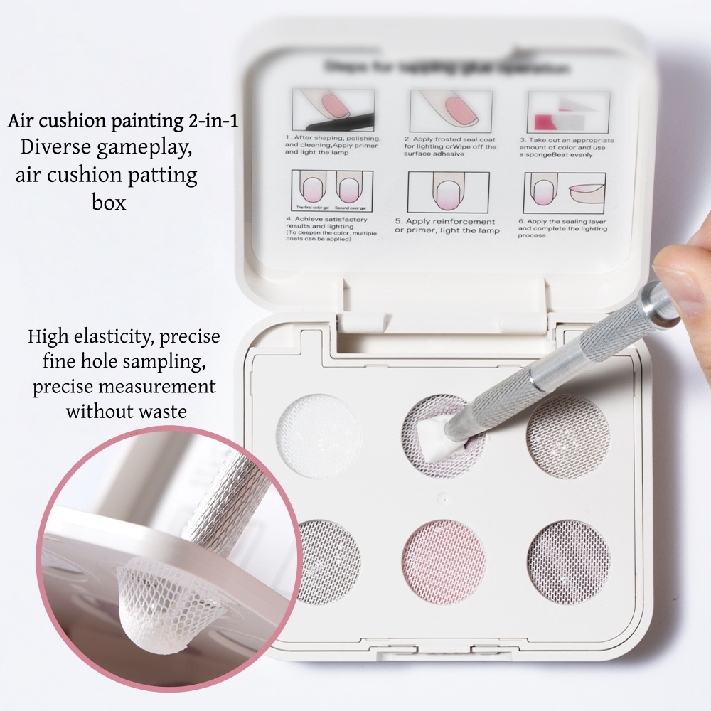 New 6 Color Cushion Nail Art S - đánh giá và giá Waxing Kit Home