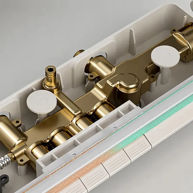 Brass Digital Waterfall Shower - đánh giá và giá Spa & Wellness Dr Roy Sothers