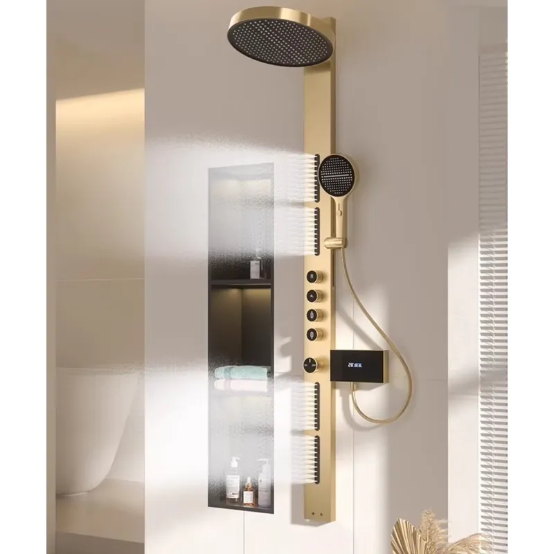 Brass Rainfall Shower Panel Se - đánh giá và giá Spa & Wellness Dr Roy Sothers